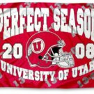Utah Utes Perfect Season 2008 13-0 sports team flag