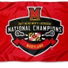 Maryland Terrapins 2017 Men's LAX National Champions Banner Flag 3x5 ft