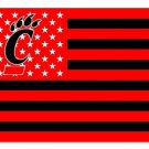 Cincinnati Bearcats Stars and Stripes Banner Flag 3x5 ft