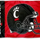 University of Cincinnati Bearcats Helmet Banner Flag 3x5 ft