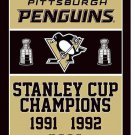 Pittsburgh Penguins champions flags 3x5 ft