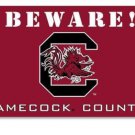 South Carolina Gamecocks Beware Country Banner flag 3x5 ft
