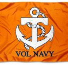Tennessee Volunteers Vol Navy Banner Flag 3x5 ft