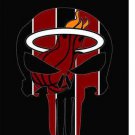 Miami Heat skull flags 3x5 ft