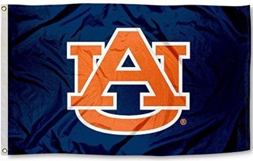 Auburn Tigers War Eagle Logo Banner Flag 3x5 ft