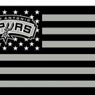 San Antonio Spurs logo and star-spangled flags 3x5 ft