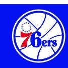 Philadelphia 76ers logo and star-spangled flags 3x5 ft