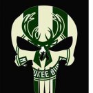 Milwaukee Bucks skull flags 3x5 ft