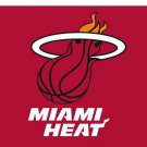 Miami Heat logo and star-spangled flags 3x5 ft