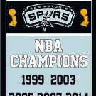 3x5 ft SanAntonio Spurs champions flag