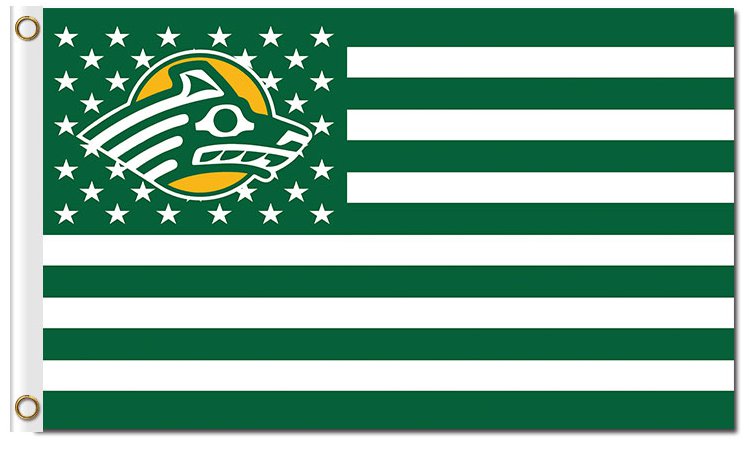 Alaska Anchorage Seawolves Polyester National Flag 3x5 ft