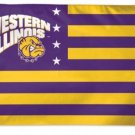Western Illinois Leathernecks American Flag 3x5 ft