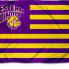 Western Illinois Leathernecks stripes Flag 3x5 ft
