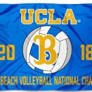 UCLA Bruins Women Beach Volleyball 2018 National Champions Flag 3x5 ft