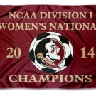 Florida State Seminoles 2014 Women's Soccer Champs Flag 3x5 ft
