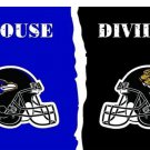 Baltimore Ravens VS Jacksonville Jaguars Divided Flag 3x5 ft