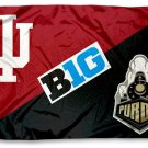 Indiana Hoosiers vs Purdue Boilers divided flag 3x5 ft