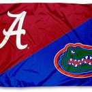 Alabama Crimson Tide vs Florida Gators divided flag 3x5 ft