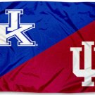 Kentucky Wildcats vs Indiana Hoosiers divided flag 3x5 ft