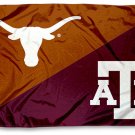 Texas Longhorns vs Texas A&M divided flag 3x5 ft