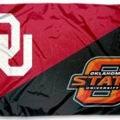 Oklahoma Sooners vs Oklahoma State divided flag 3x5 ft