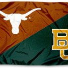 Texas Longhorns vs Baylor Bears divided flag 3x5 ft