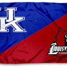Kentucky Wildcats vs Louisville Cardinals House divided flag 3x5 ft