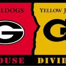 Bulldogs vs Georgia Tech House divided flag 3x5 ft