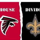Atlanta Falcons vs New Orleans Saints House divided flag 3x5 ft