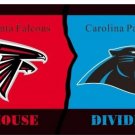 Atlanta Falcons and Carolina Panthers House divided flag 3x5 ft