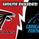 Atlanta Falcons and Carolina Panthers House divided flag 3x5 ft
