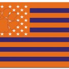 Clemson Tigers Star and Stripes Banner Flag 3x5 ft