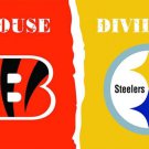 Cincinnati Bengals vs Pittsburgh Steelers House divided flag 3x5 ft