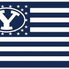 Brigham Young Cougars Star and Stripe Us Banner Flag 3x5 ft