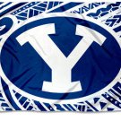 Brigham Young Cougars Samoan Pattern Banner Flag 3x5 ft