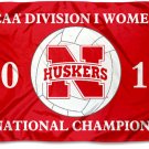 Nebraska Cornhuskers Women's Volleyball Champs Flag 3x5 ft