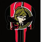 Ottawa Senators Digital Printing skull flag 3x5 ft