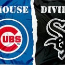 Chicago White Sox and Chicago Cubs House Divided flags 3x5 ft