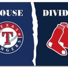 Texas Rangers VS Boston Red Sox House Divided flags 3x5 ft