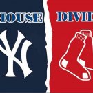 Boston Red Sox Vs New York Yankees House Divided flags 3x5 ft