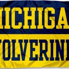 Michigan Wolverines Wordmark Banner Flag 3x5 ft