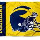 Michigan Wolverines Football Helmet Flag 3x5 ft
