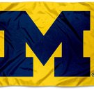Michigan Wolverines Yellow Banner Flag 3x5 ft