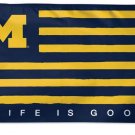 Michigan Wolverines Life is Good Flag 3x5 ft