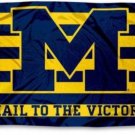 Michigan Wolverines Hall To The Victory Banner Flag 3x5 ft