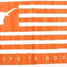 Texas Longhorns Life Is Good Banner Flag 3x5 ft