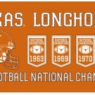 Texas Longhorns 4X Football National Champion Banner Flag 3x5 ft