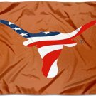 Texas Longhorns USA Banner Flag 3x5 ft