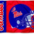 Mississippi Rebels Ole Miss Helmet Flag 3x5 ft