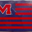 Mississippi Rebels Ole Miss Stripes Nation Flag 3x5 ft